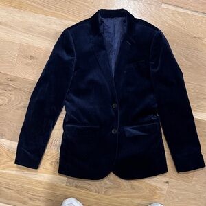 Crewcuts Navy Velvet Blazer